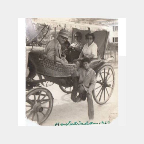 1967 Heybeliada Faytonda Aile Fotoğraf