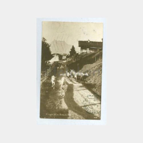 1927 İsviçre Leysin Kadıköy Varışlı Kartpostal - Görsel 2