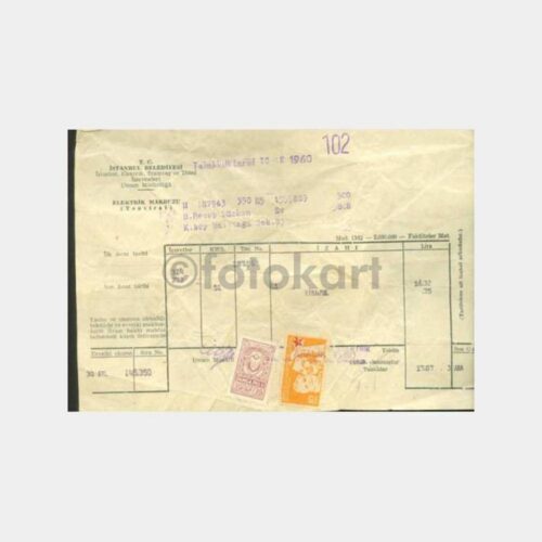 1960 Kadıköy Halitağa Sokak Elektrik Faturası