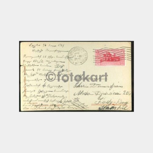 1931 Milano Corresponde Center Kadıköy Varışlı Kartpostal - Görsel 2
