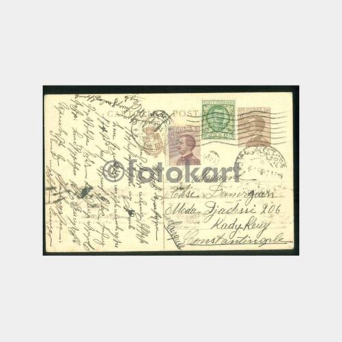 1929 İtalya Posta Kartı - Moda Cad Kadıköy Varış