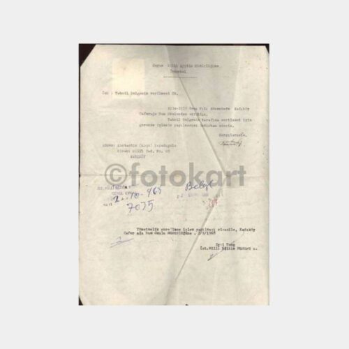 1968 Kadıköy Özel Rum İlkokulu Diploma Tasdikname - Görsel 2