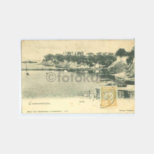 1904 Kadıköy Moda Sahili Damgalı Kartpostal