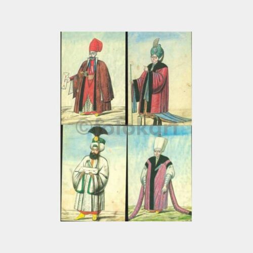 Osmanlı Kostümleri Kartpostal Serisi (11 Adet) - Görsel 3