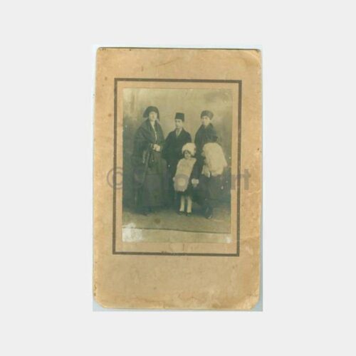 1920 Osmanlı Türk Aile - Resne Üsküdar Fotoğraf