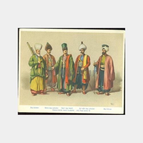 Osmanlılarda Resmi Kıyafetler Kartpostal