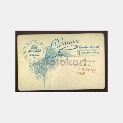 1910 Photo Parnasse Fesli Osmanlı Bey Fotoğraf - Görsel 2