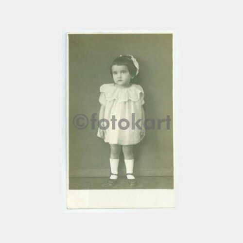 1910 Osmanlı Kız Çocuk Stüdyo Fotoğraf