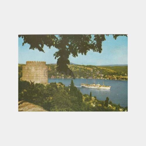 1972 Boğaziçi Rumelihisarı Vapur Görünüş Kartpostal