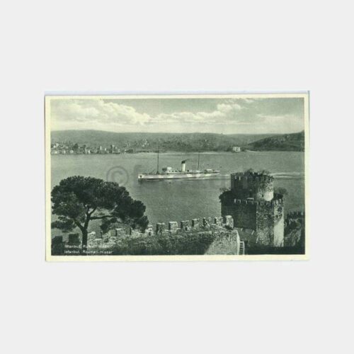 1930 Boğaziçi Rumelihisarı Vapur Kartpostal