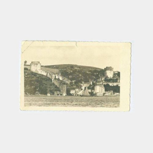 1952 Boğaziçi Rumelihisarı Genel Görünüş Kartpostal