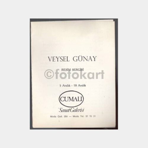 1981 Ressam Veysel Günay Sergi Davetiyesi