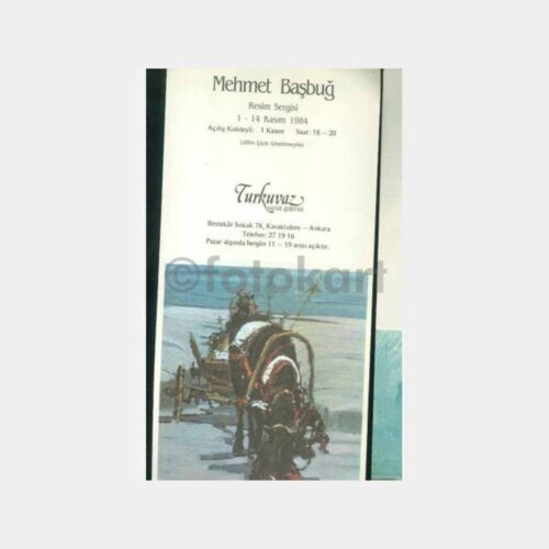 1984 Ressam Mehmet Başbuğ Sergi Davetiyesi