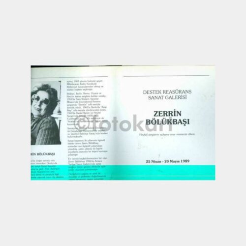 1989 Ressam Zerrin Bölükbaşı Sergi Davetiyesi