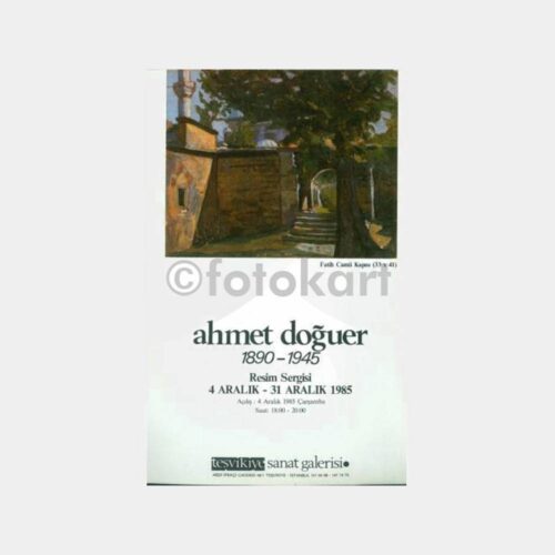 1985 Ressam Ahmet Doğuer Sergi Davetiyesi