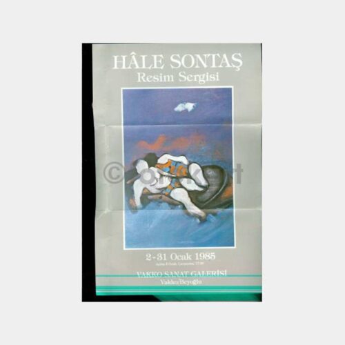 1985 Ressam Hale Sontaş Sergi Davetiyesi