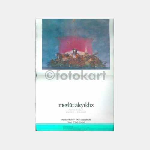1985 Ressam Mevlut Akyıldız Sergi Daveti