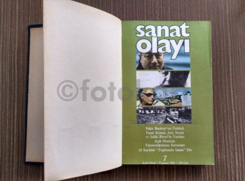Sanat Olayı Dergisi, 1981 Sayılar: 07-12 (Ciltli) - Görsel 3
