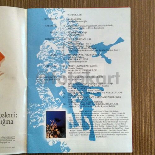 Mavi Dünya - Sualtı ve Çevre Dergisi, 1991 Eylül - Görsel 2