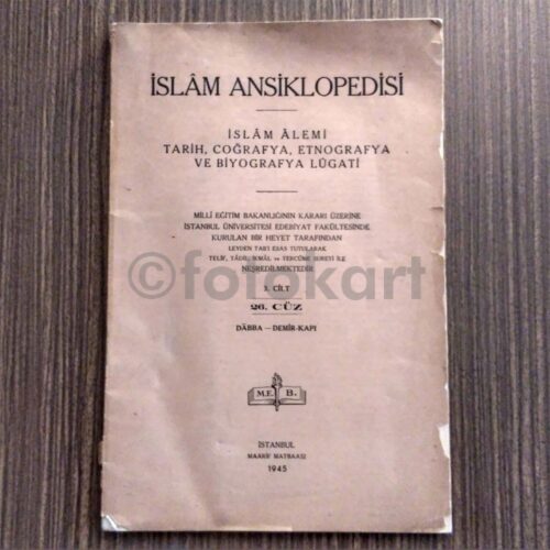 İslâm Ansiklopedisi - 3. Cilt 26. Cüz
