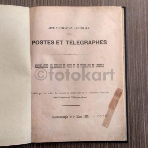 Osmanlı İmparatorluğu Posta ve Telgraf Büroları Fihristi, 1899 - Görsel 2
