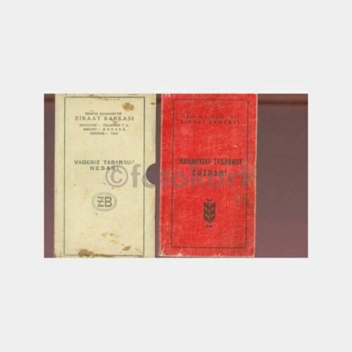 1962 T.C. Ziraat Bankası Üsküdar Hesap Cüzdanı