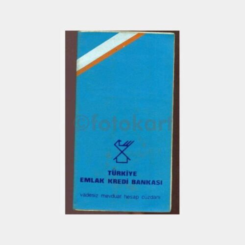 1988 T. Emlak Kredi Bankası Üsküdar Şb Hesap Cüzdanı