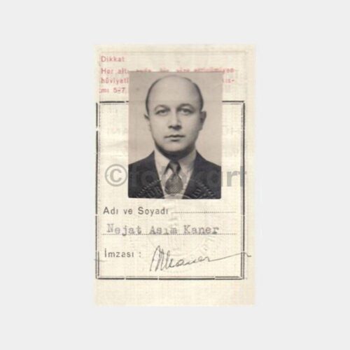 1955 T. Emlak Kredi Bankası Memur Kimlik Kartı