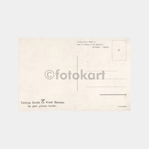 1960 Tarabya Koyu -T. Emlak Bankası- Kartpostal - Görsel 2
