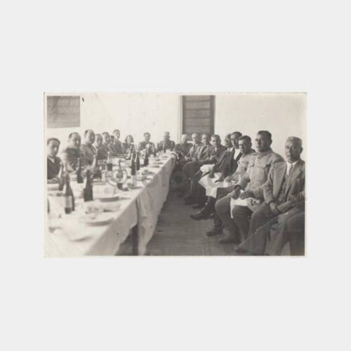 1947 Bodrum -Foto Kandiye- Resmi Davet Yemek Fotoğraf