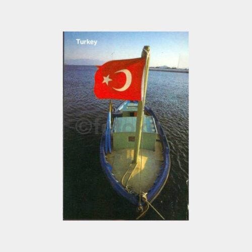 Bodrum Turgutreis Sandal ve Bayrak Kartpostal