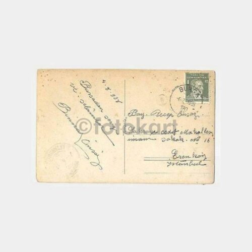 1938 Bursa Uludağ Damgalı Fotokart - Görsel 2