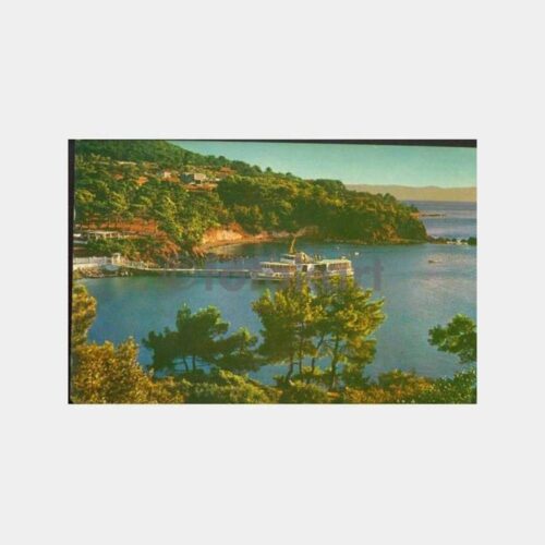 1969 Büyükada Yörükali ve Vapur Kartpostal