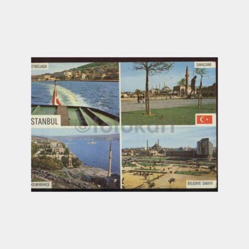 Heybeliada-Saraçhane-Dolmabahçe Görünüş Kartpostal