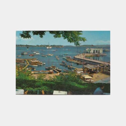 1968 Kadıköy Moda İskelesi Görünüş Kartpostal