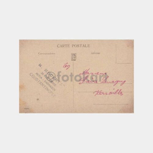 1910 Süleymaniye Camii -Kadıköy Moda- Kaşeli Kartpostal - Görsel 2