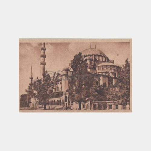 1910 Süleymaniye Camii -Kadıköy Moda- Kaşeli Kartpostal
