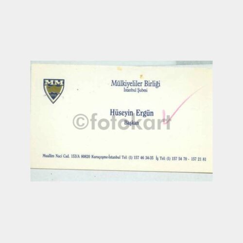 Mülkiyeliler Birliği Başkan Kartvizit