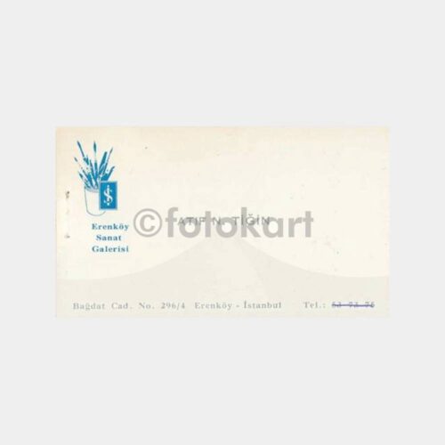 1983 Atıf N. Tiğin - T. İş Sanat Kartviziti