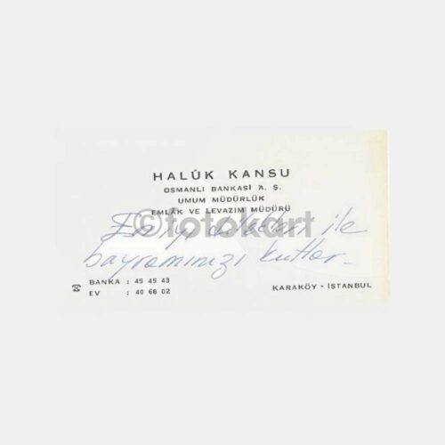 Haluk Kansu Kartvizit