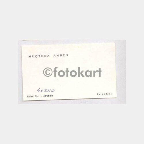 Müçteba Ansen - Baskılı Kartvizit
