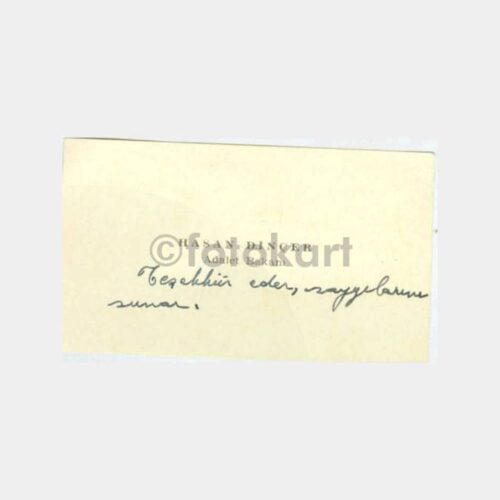 1965 Hasan Dinçer - Adalet Bakanı Kartviziti