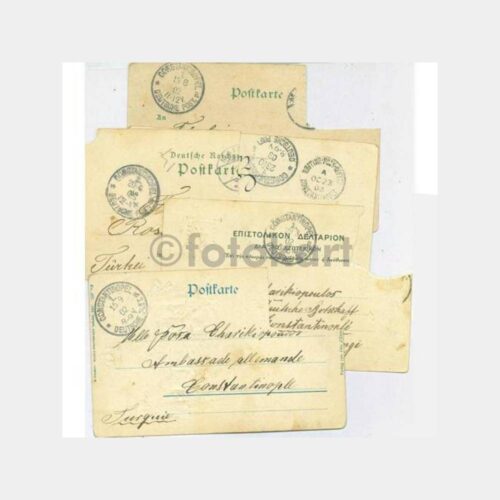 1903 İstanbul - Alman Levant Damgalı Kartlar