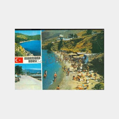 1975 Marmara Adası Manastır Plajı Kartpostal