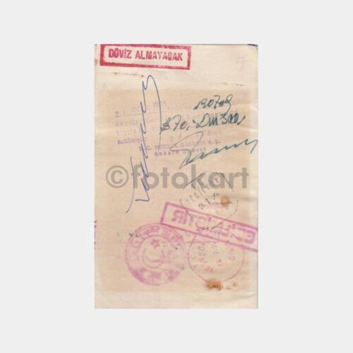 1964 Görevli -Belge İptal- Pasaport