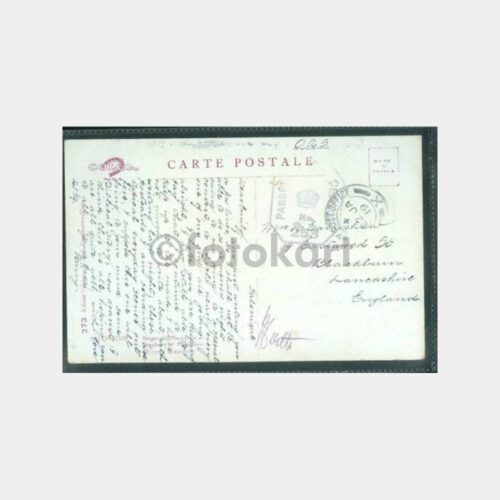 1919 Selanik İngiliz Ordu Posta Damgalı Kart - Görsel 2