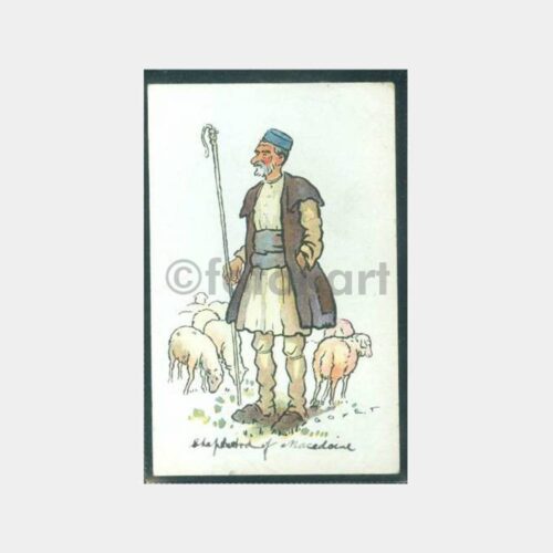 1919 Selanik İngiliz Ordu Posta Damgalı Kart