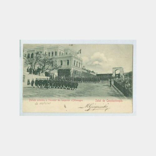 1903 Selanik Damgalı - Yıldız Sarayı Tören Geçişi Kartpostal