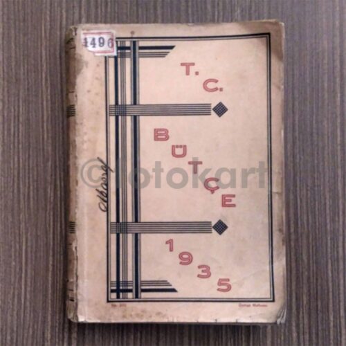 T.C. 1935 Yılı Bütçesi - Maliye Vekaleti
