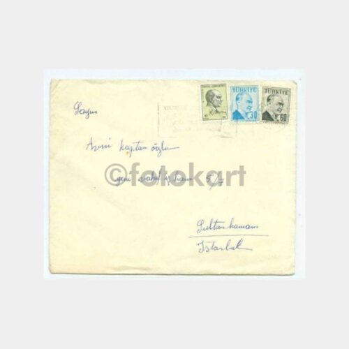 1971 Balıkesir Ata Pullu Mektup Zarf